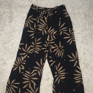 Flowy Tie Front Pants